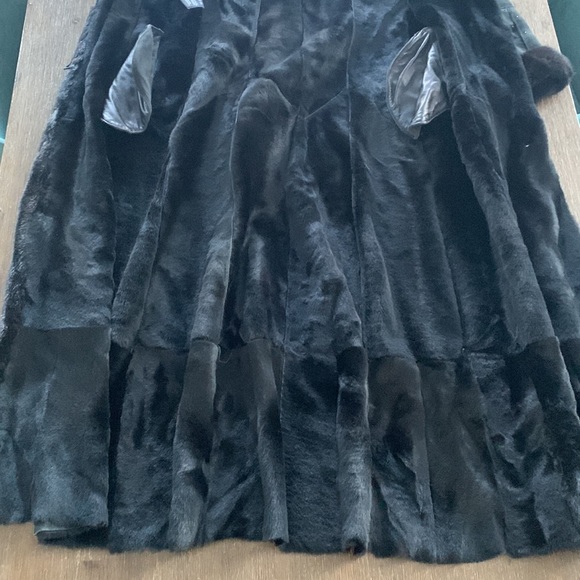 SHEARLING LONG HOODED COAT - Picture 5 of 14